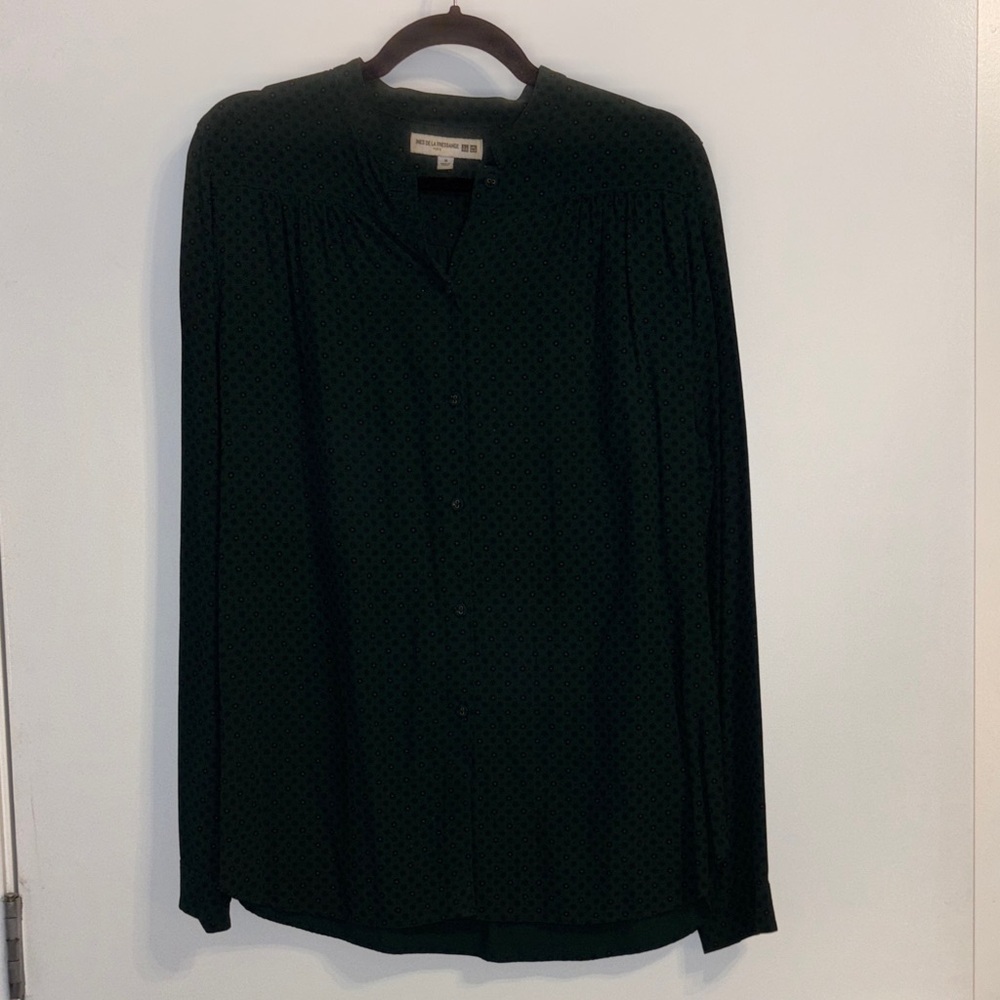 Uniqlo Forest Green Blouse